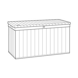 Darwin Brown 150 Gallon Storage Deck Box - Keter US